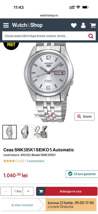 Ceas SEIKO 5  3246-Z-E