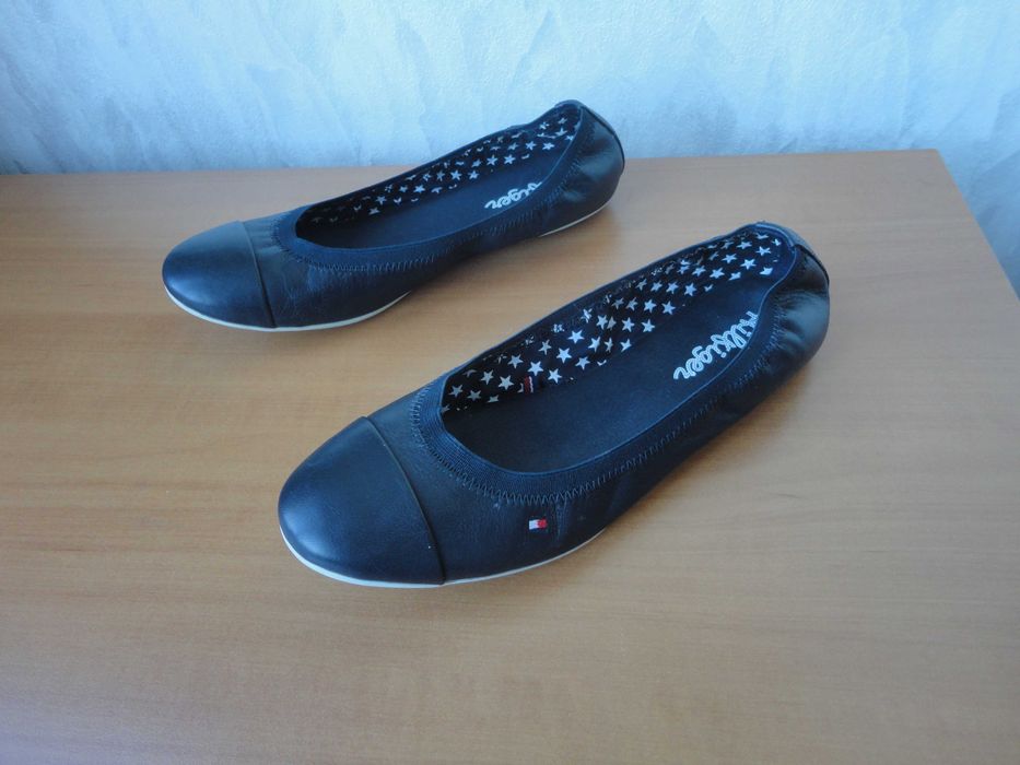 N38 Tommy Hilfiger/естествена кожа/дамски балерини