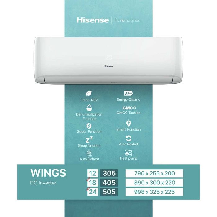 Кондиционер Hisense Wings 12 DC Invertor