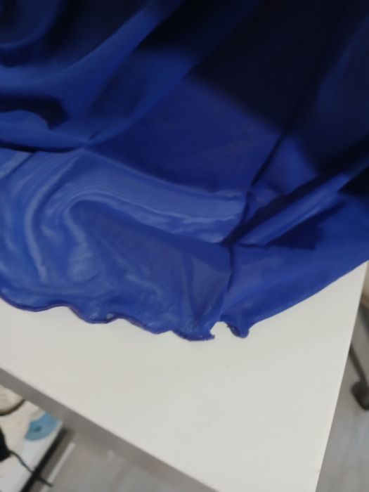 Виолетова дантелена нощница