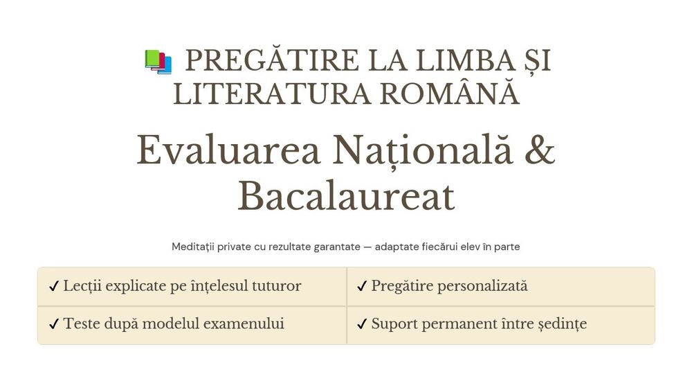 Meditații la Limba și Literatura Română