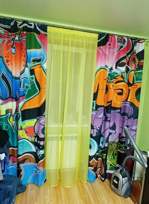 Продам комплект шторы и тюль