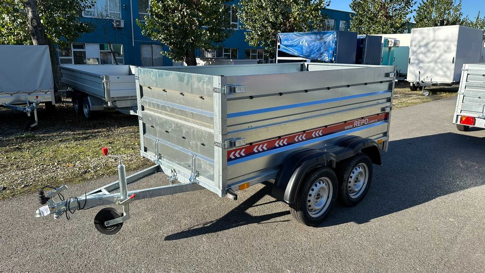 Remorca 750 kg doua axe Repo,auto,moto,atv,basculabila Noua