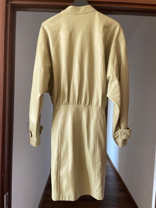 Зелена кожена рокля ZARA