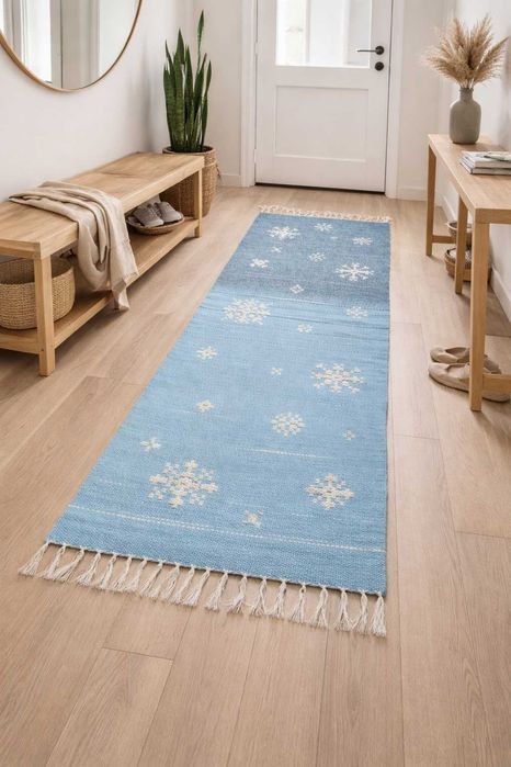 Уникална ръчно тъкана вълнена черга