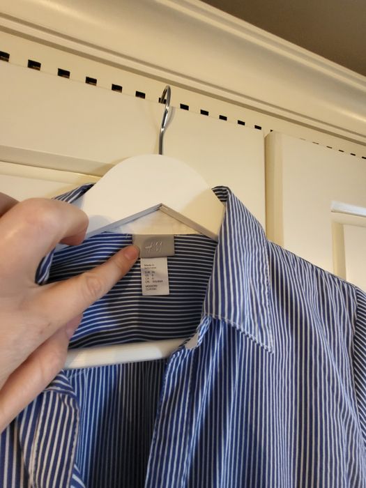 Set 2 cămăși cu dungi bumbac femei mărimea M