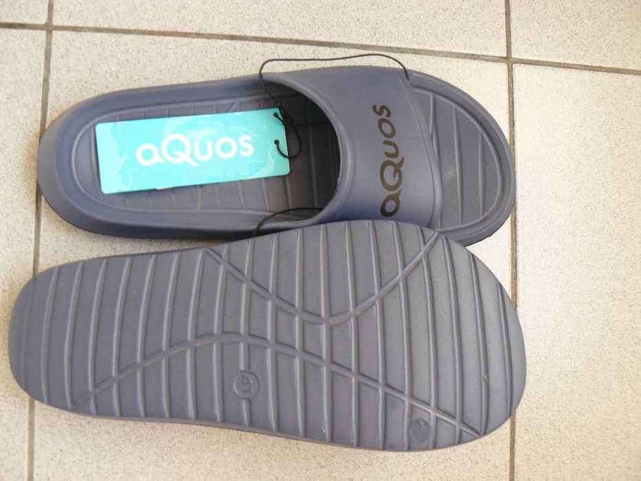 Slapi/Papuci Plaja AQUOS Originali,Noi,Culoare Abastru / Bleu Marine Nr.41