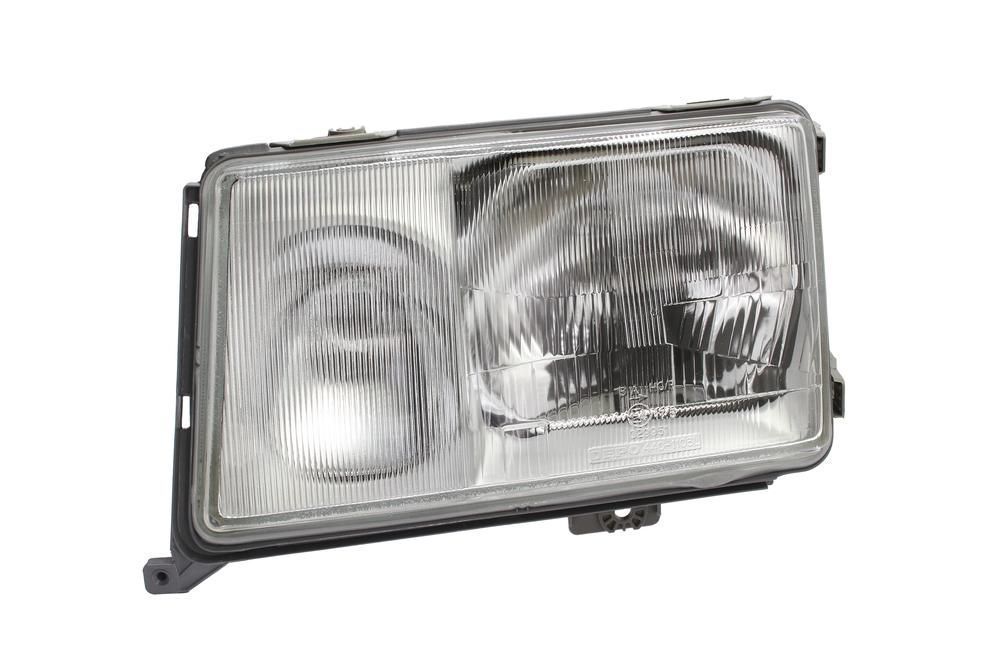 Far Mercedes Clasa E W124 (Sedan/Coupe/Cabrio/Combi) 12.1984-1990 TYC partea Stanga, tip bec H3+H4, fara semnalizator, reglare pneumatica, fumuriu