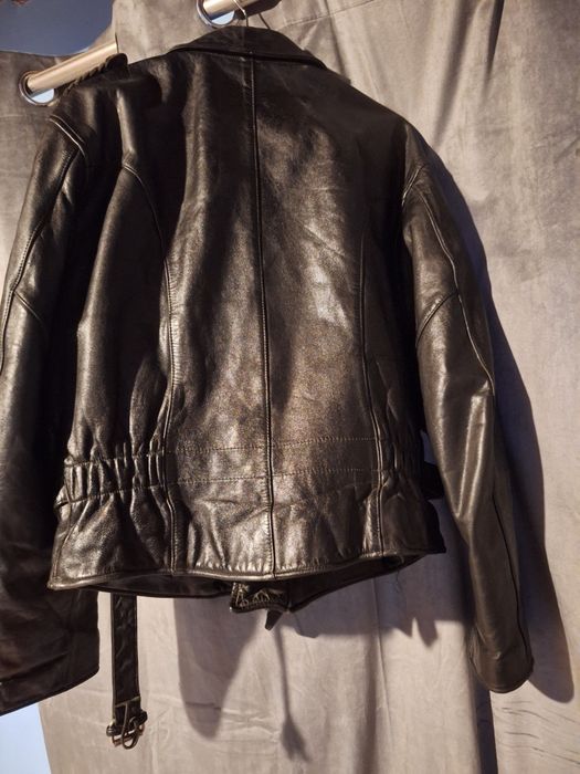 Cowhide leather jacket