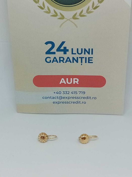 Cercei aur 14k 1.73g (33217/30 Pacurari 2) Garantie 2 ani!