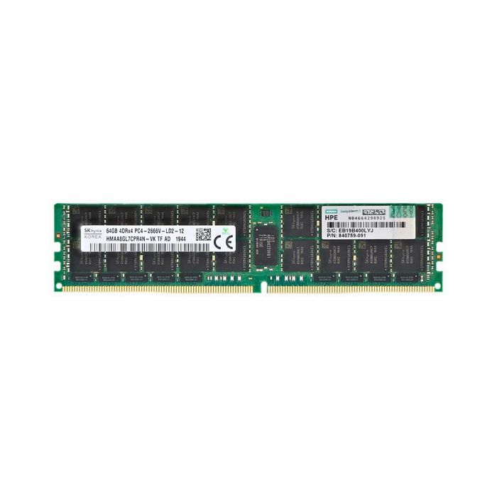 HP 64GB DDR4-2666V LRDIMM Server Memory PC4-21300 RAM памет