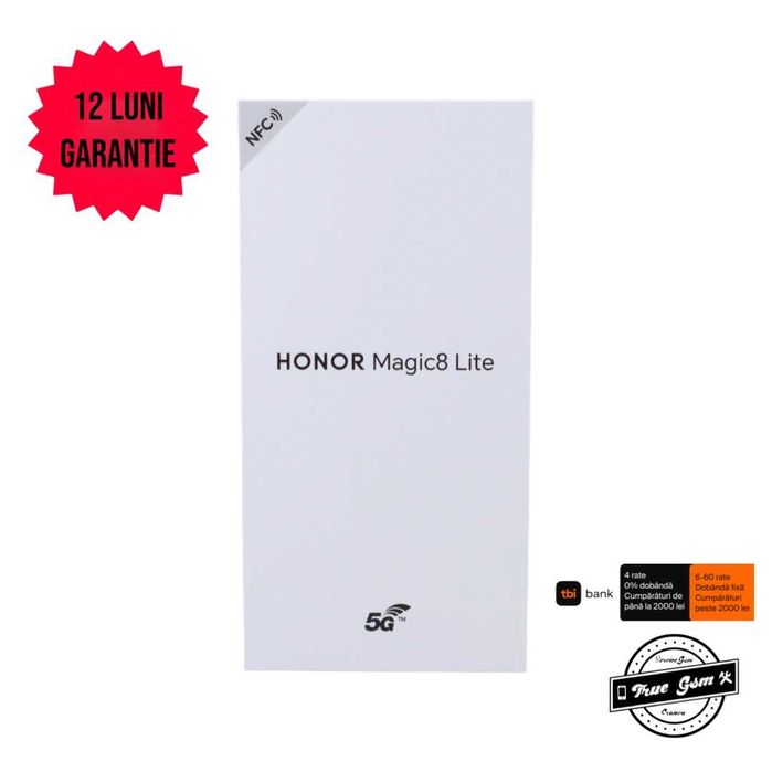 Honor Magic8 Lite 256GB Midnight Black - GARANTIE 12 LUNI | TrueGSM
