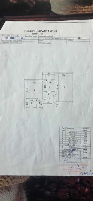 Titan - Aleea Codrii Neamtului - Apt. 2 camere 45 mp - etaj 1