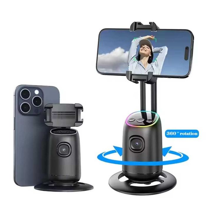 TOKQI P05 AI настолен gimbal с 360° проследяване, 2× Cold Shoe
