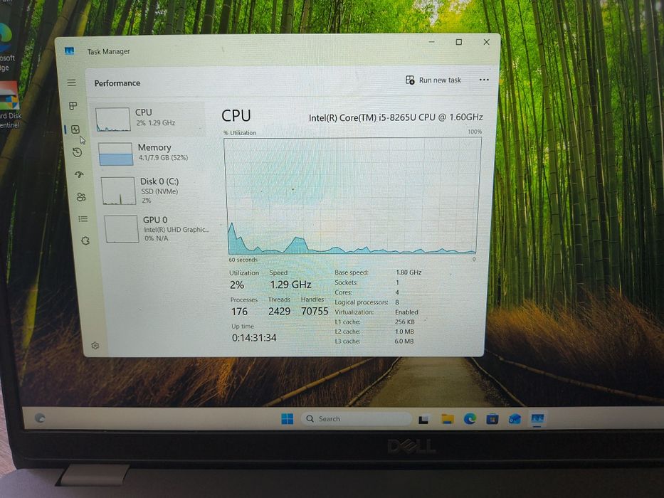 Laptopuri Dell Latitude 5500, i5 8250u, 8Gb DDR4, nvme 256Gb