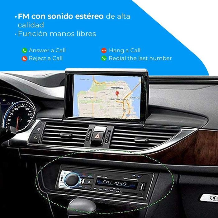 Аудио MP3 Плеър за Кола NK, Bluetooth, Radio, AUX Function, Dual USB Port, 4x40W