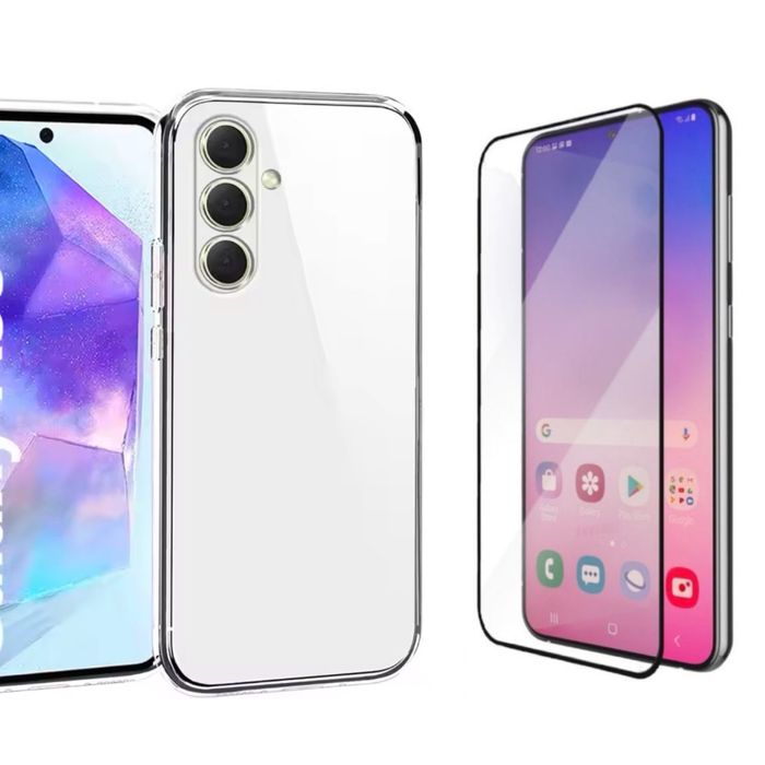 Husa X Case + Folie Sticla 11D Samsung A05S/A21S/A15/A25/A26/A36/A56/A37/A57