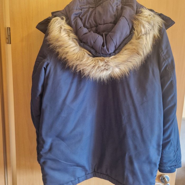 Geacă iarnă parka Tommy Hilfiger, albastru marin