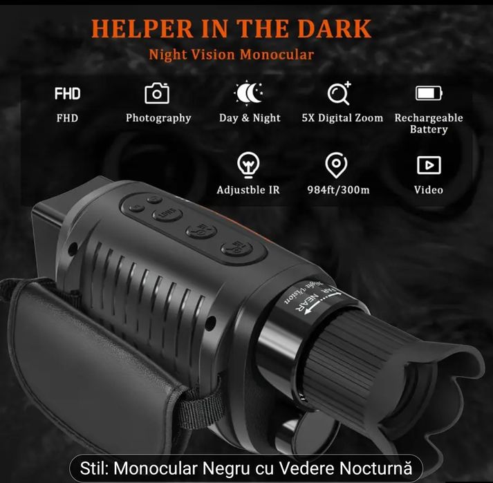 Monocular night vision vânătoare camping