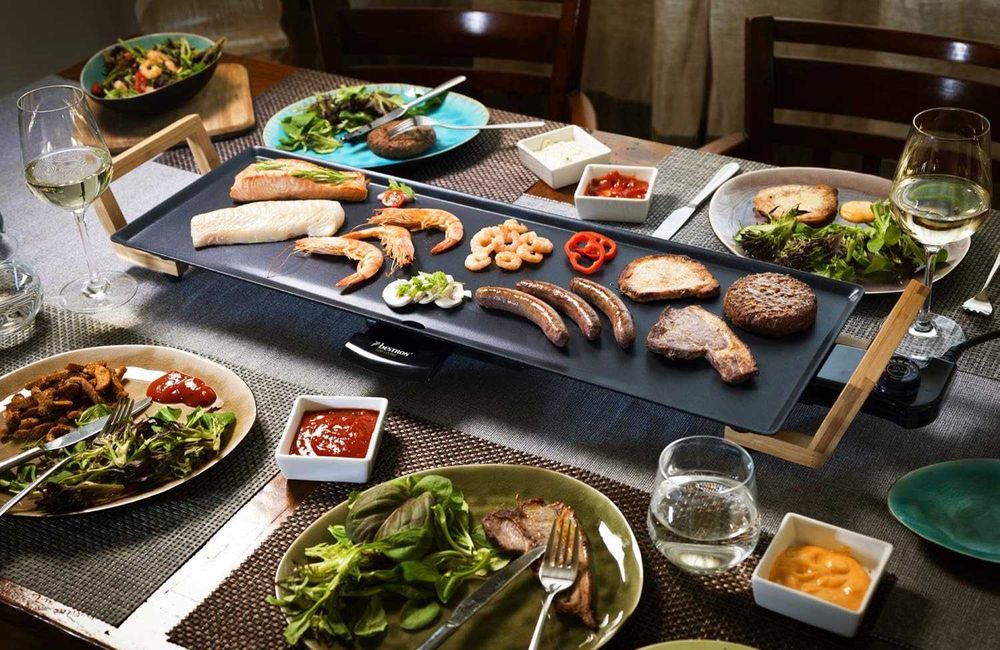 Настольный гриль Bestron Teppanyaki Grill Plate in Asia Design!