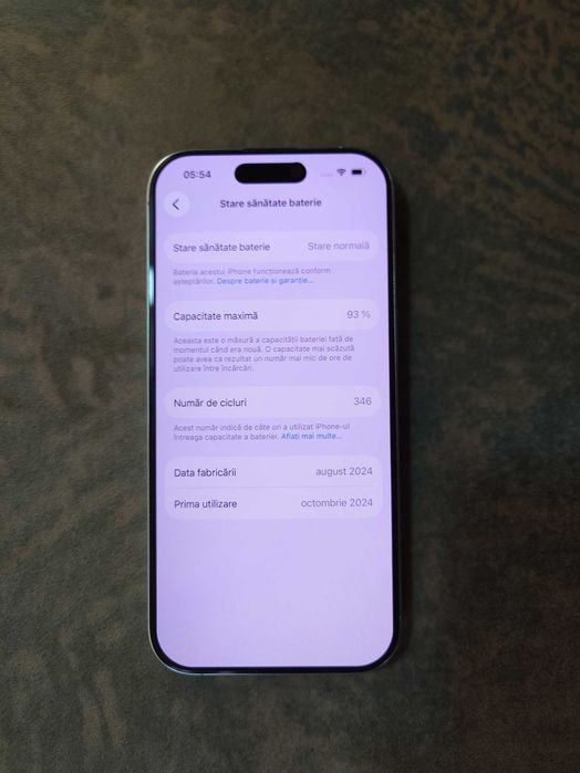 Iphone 16 pro 128 gb white / alb  titanium