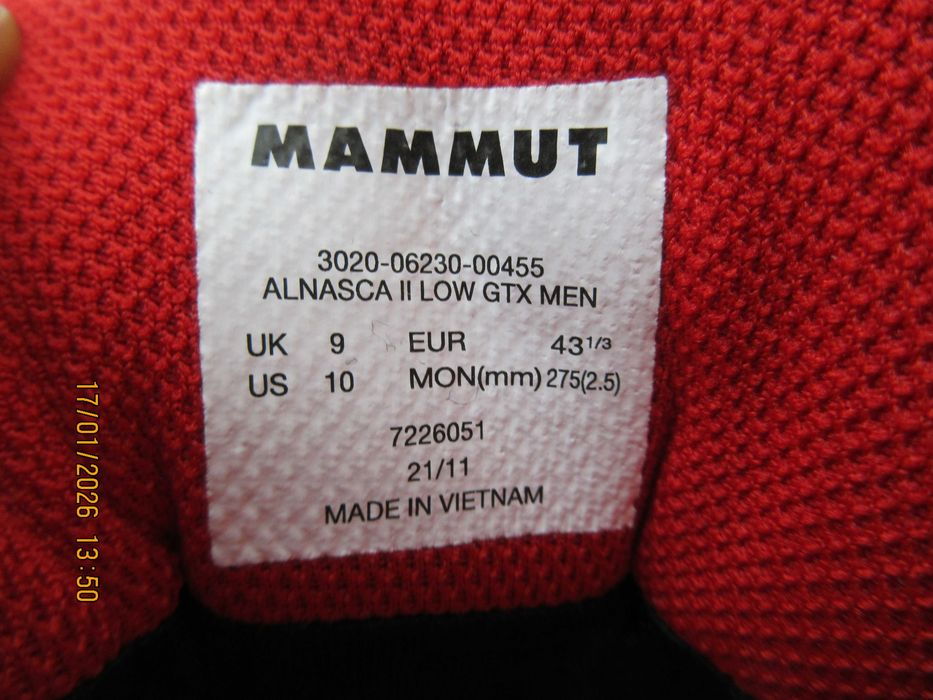 Trekkings Mammut Alnasca 2 Low Gtx Men Dark Titanium/Spicy