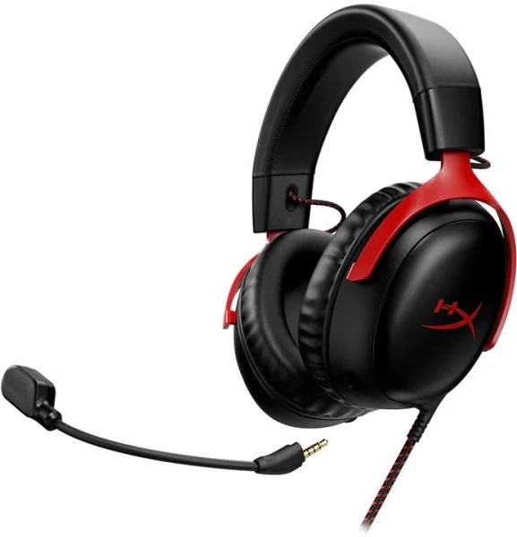 ПРОМО! HyperX Cloud III Red Геймърски слушалки с микрофон / Гаранция