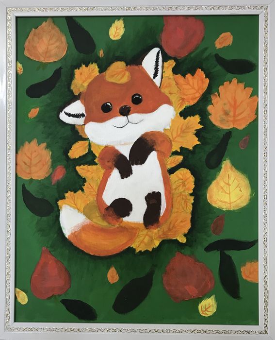 Картина, холст, акриловые краски