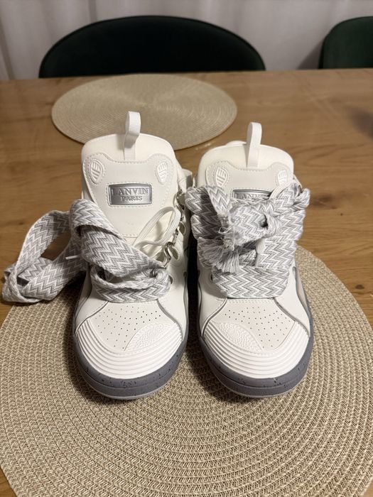 Vand pantofi Lanvin Curb White noi