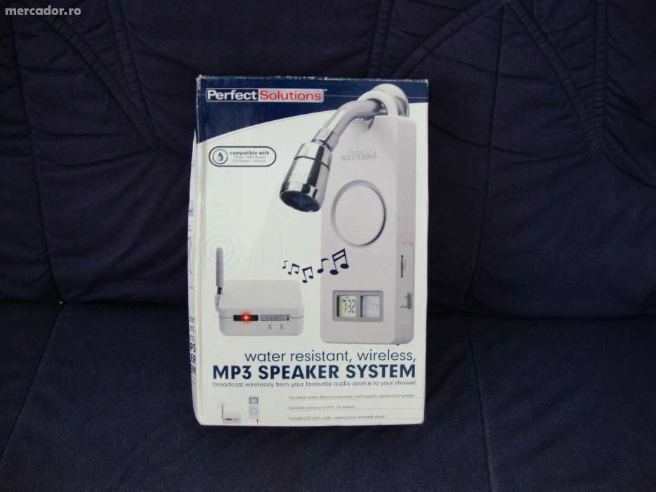 MP 3 wireless pentru baie sau cabina de dus
