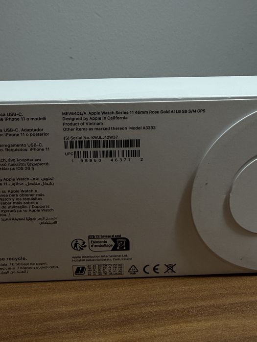 Apple Watch Seria 11 / 46 MM GPS / Nou SIGILAT