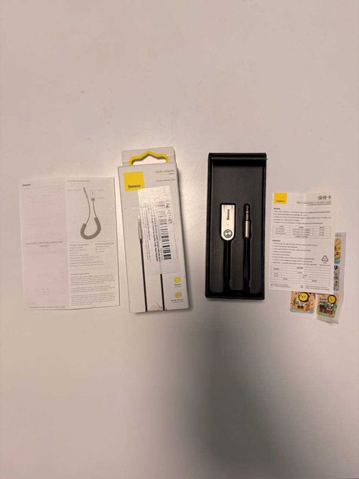 Baseus Bluetooth аудио адаптер CABA01-01 безжичен AUX 3.5mm