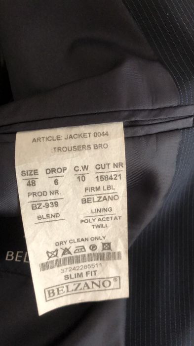 Костюм двойка, брюки и пиджак