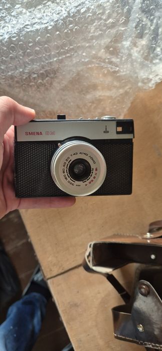 Ретро фотоапарат Смена 8М (Smena 8M) с кожен калъф ЛОМО