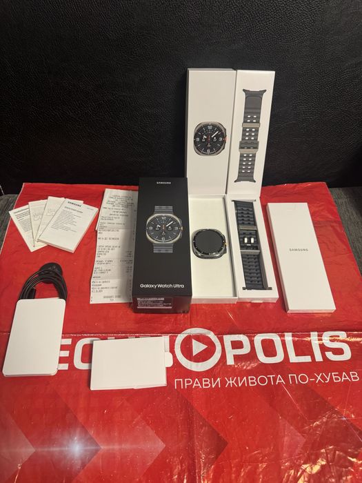 НОВ 47mm Samsung watch 8 Ultra LTE Technopolis Гаранция 2027 Silver