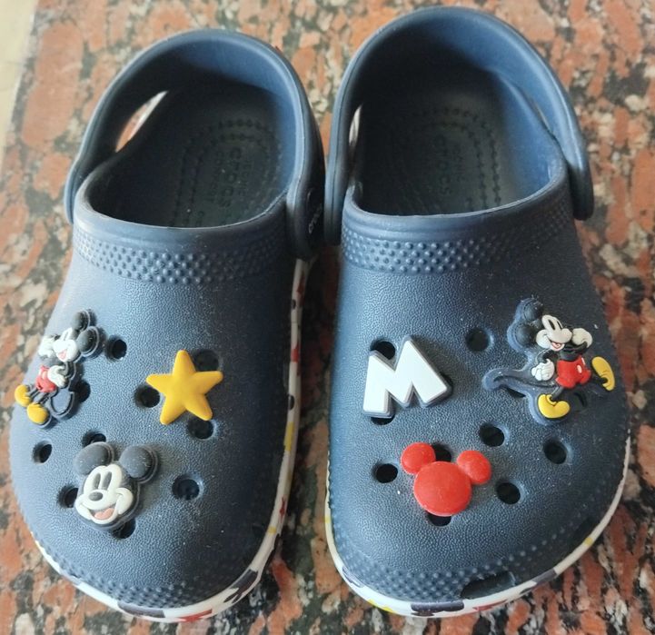 Крокс Mickey с отворена пета, Червен/Бял/Тъмносин