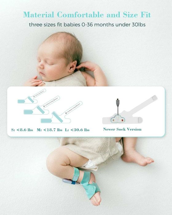 НОВ Чорап за наблюдение на бебе Babytone, сърдечна честота, кислород..