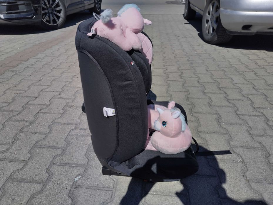 MONI Стол за кола I-SIZE I-SAFE ISOFIX (76-150 см) розов