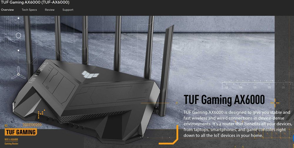 Router Gaming Wireless ASUS TUF Gaming-AX6000