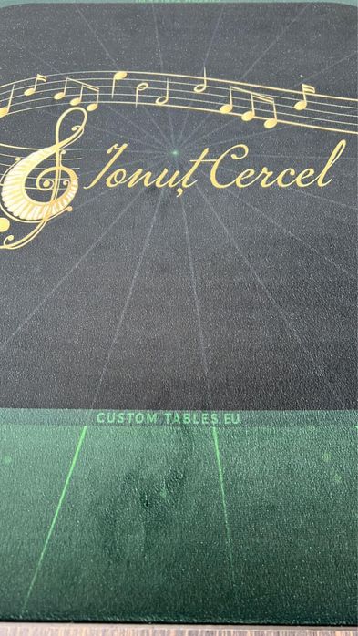 Masa de remi personalizata cu logo tau | mese remi personalizate CustomTables.eu stoc