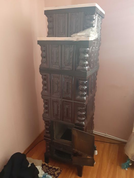 Soba teracotă,samotă 6 randuri noua si burlane