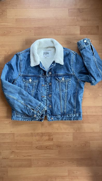 Дънково яке с каракул Zara