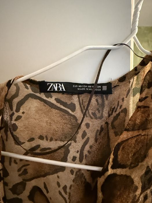 Rochie animal print Zara, marime xs
