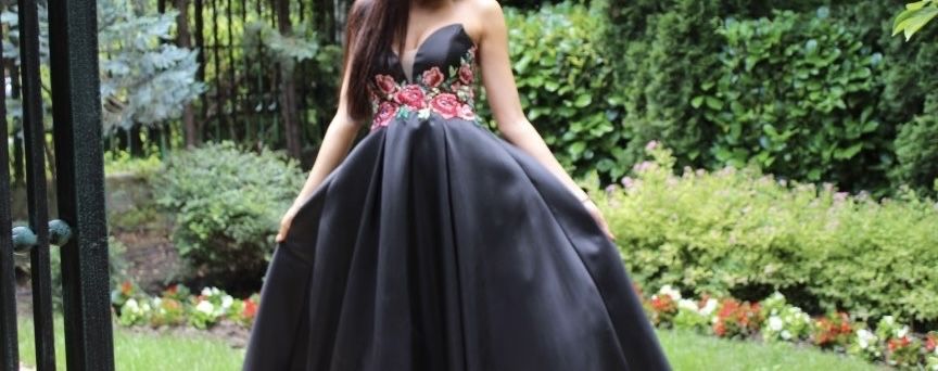 Черна бална рокля BeQueen