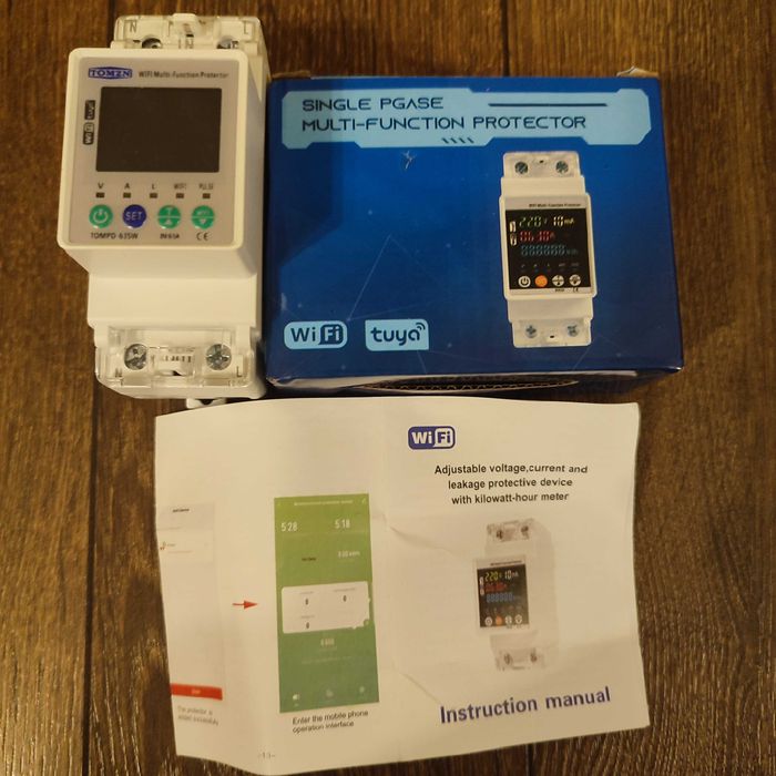 TOMZN 2P 63A 110V/220V Tuya Smart Switch/Multi-Function Protector