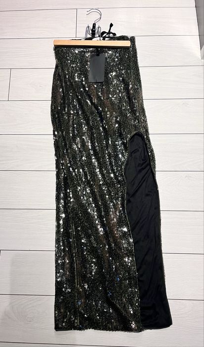 Дълга Пола с паети Bershka  #вълнена Жилетка тип яке