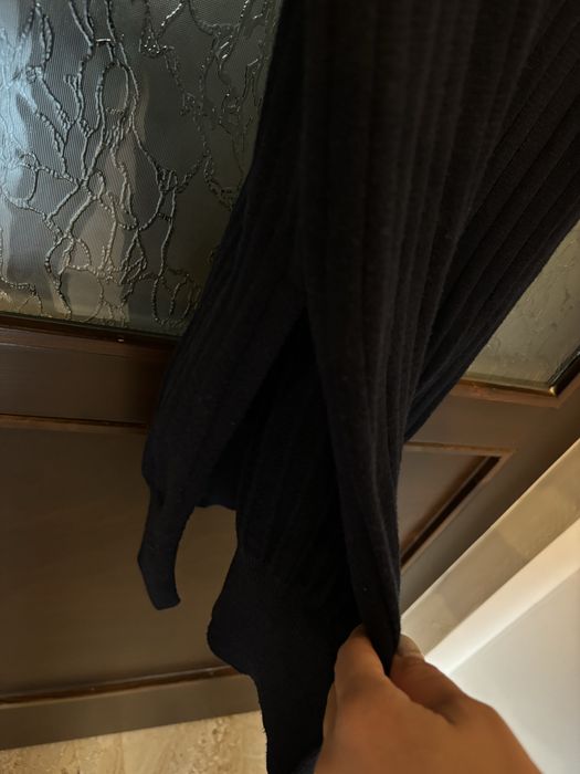 Тъмно синя дълга рокля