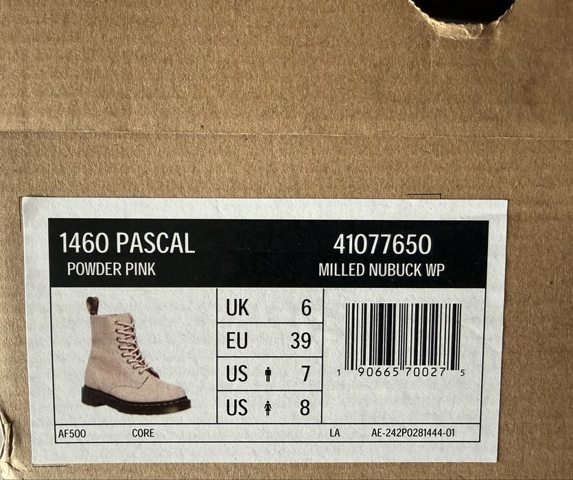 Dr. Martens 1460 Pascal Nubuck Leather ОРИГИНАЛНИ дамски кубинки 39/25