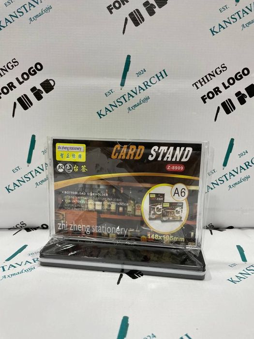 Savdoni oshiradigan Card Stand (A4/A6)
Qulay va mustahkam reklama sten