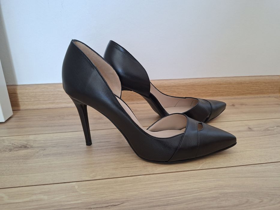Pantofi stiletto NOI piele naturala